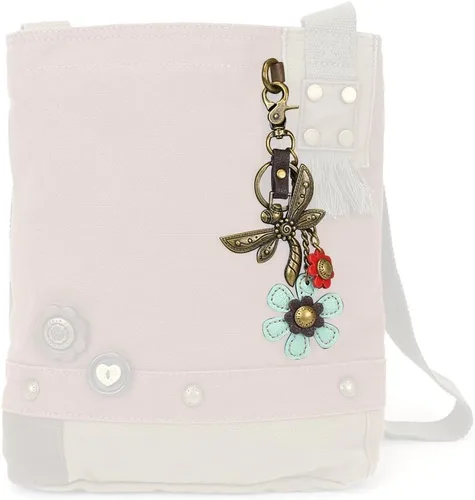 Vista 4 de CHALA Purse Charm, Key Fob, keychain Decorative Accessories, Metal Charming Keychain - Dragonfly