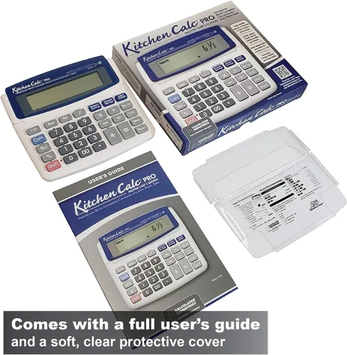 Vista 8 de Calculated Industries 8305 KitchenCalc PRO Calculadora de conversión de recetas y matemáticas culinarias con 2 temporizadores digitales para chefs