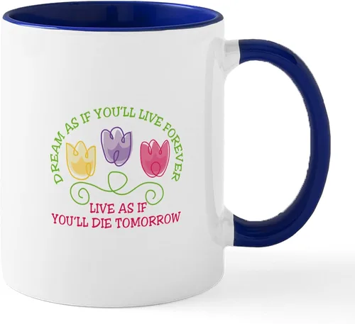 Vista 79 de CafePress Living The Dream Mugs Taza de café de cerámica de 11 oz (11.0 fl oz)
