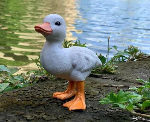 Vista 5 de Figuras realistas de animales de granja de patos de goma, figuras de animales de pato para juguetes de niños, juguetes de baño y para recuerdos