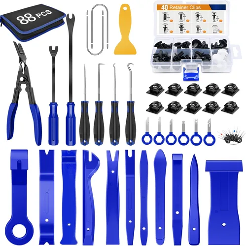 Vista 17 de GOOACC 1001 piezas de remaches universales para automóviles, juego de clips de retención para parachoques, guardabarros, panel de puerta, protector