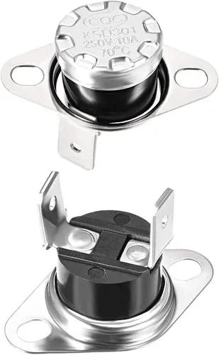 Vista 41 de uxcell KSD301 Termostato 104.0 °F/104°F 10A N.C Ajustar interruptor de temperatura de disco rápido para microondas, horno, cafetera 2 piezas