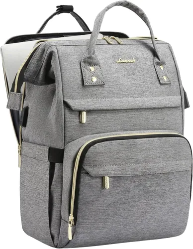 Vista 31 de Mochila para laptop LOVEVOOK para mujer, Negro, Mochilas Daypack