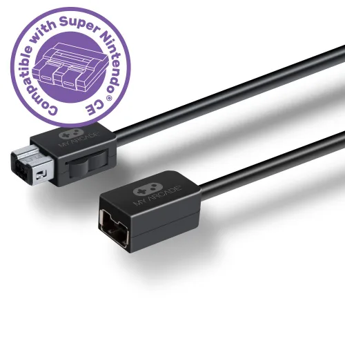 Vista 4 de My Arcade Ten Foot Gamepad Extender Cable for The Nintendo SNES Classic Edition Console or NES Classic Edition Console