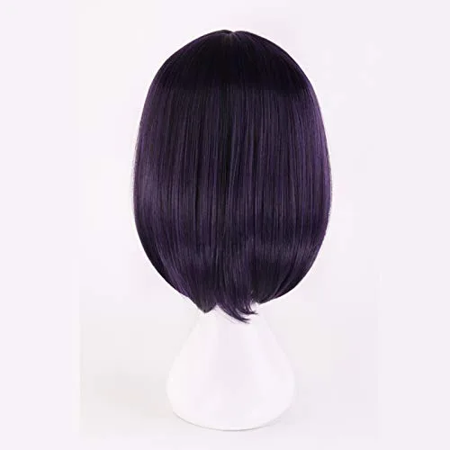 Vista 4 de Peluca de cosplay de anime Sailor Saturn peluca Cosplay disfraz Tomoe Hotaru mujeres pelo sintético corto fiesta de Halloween juego de rol pelucas