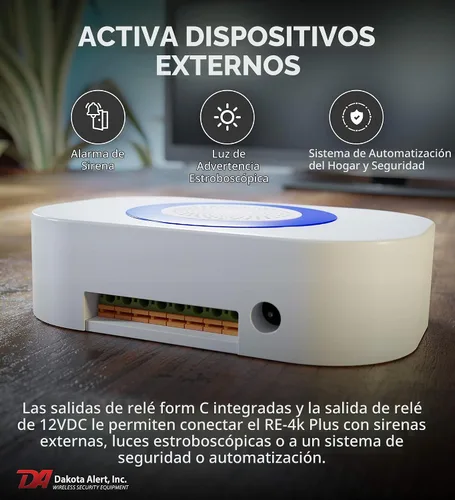 Vista 5 de Dakota Alert Timbre inalámbrico UTRE-4K Plus de 1 milla, alerta de pánico y buzón