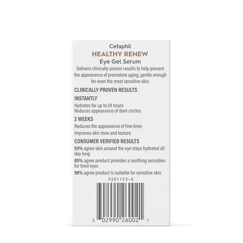 Vista 11 de Cetaphil Healthy Renew - Suero de gel hidratante para ojos de 0.5 onzas, crema para debajo de los ojos las 24 horas para antienvejecimiento, reduce