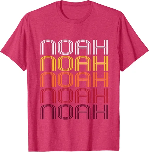 Vista 3 de Noah Retro Wordmark Pattern - Camiseta estilo vintage