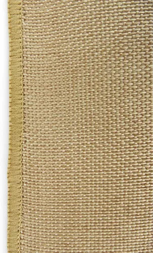 Vista 4 de Mantel de arpillera de poliéster marrón natural de 60 x 60 pulgadas, cubierta cuadrada de yute sintético