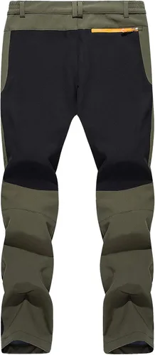 Vista 2 de TACVASEN Men's Snow Pants Outdoor Water Repellent Ski Snowboard Fleece Lining Soft Shell Pants Trousers