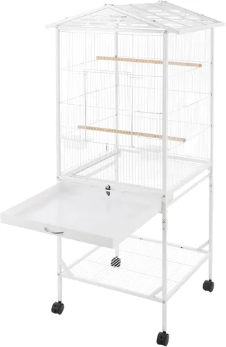 Vista 7 de Jaula de pájaro de metal,Jaulas grandes para periquitos para loro,Cockatiel Estilo-31