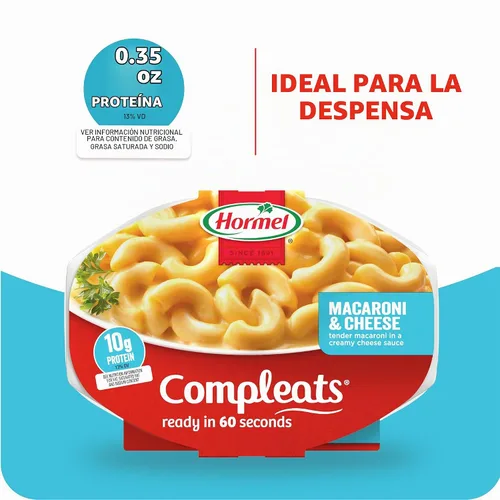 Vista 8 de HORMEL COMPLEATS Bandeja para microondas de macarrones y queso, 7.5 onzas (paquete de 7)