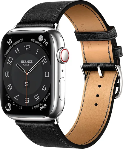 Vista 14 de LB1 - Correa de cuero para Apple Watch para mujeres y hombres, SE Ultra 2 de 1.575 in 1.732 in 1.811 in 1.654 in 1.772 in 1.614 in 1.496 in 1.929 in