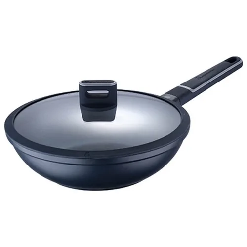 Vista 2 de Sartén Wok Masterpro Indigo Negro Aluminio (Ø 28 cm)