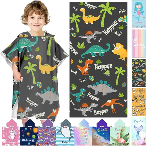 Vista 36 de Toallas de playa personalizadas para niños, toallas de playa personalizadas con nombres, regalos personalizados para niños pequeños, niñas