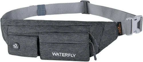 Vista 15 de WATERFLY Riñonera para Mujeres y Hombres Resistente al Agua Pequeña Bolsa de Cintura Delgada con 4 Bolsillos Bolsa Cruzada Ligera para el Pecho que