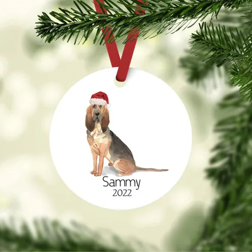 Vista 24 de Adornos de Navidad personalizados para perros, Adorno personalizado de perro boyero de Berna de Zmoicky, Adorno conmemorativo personalizado