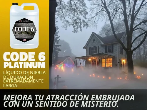 Vista 4 de Master FX Code 6 Platinum - Líquido de niebla a base de agua de 3 horas, 1 galón