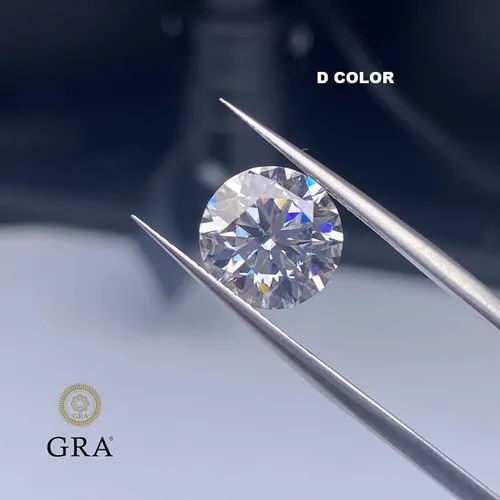 Vista 5 de Real D incoloro moissanita suelta piedra VVS1 con informe GRA para la fabricación de joyas
