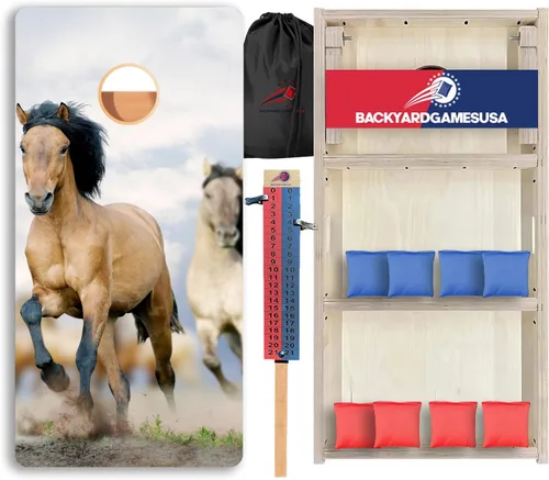Vista 91 de CornholeGamesUSA Pro - Juego de tablas de Cornhole Fabricado en Estados Unidos Abedul báltico 3/4 Sin rebote Patas triples gruesas Dos 1