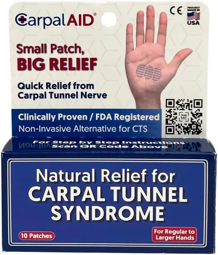 Vista 9 de CarpalAid - Parche Alternativo para Túnel Carpiano - Diseño Innovador Patentado, Adhesivo de Grado Médico para Soporte - Uso Todo el Día Sin