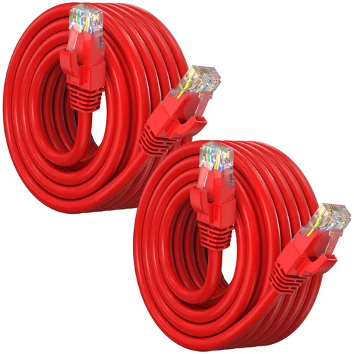 Vista 21 de Maximm Cable Ethernet Cat6, color negro (paquete de 2), cable UTP de 10 Gbps 550 MHz