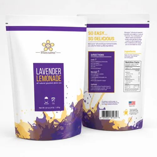 Vista 6 de Mezcla de bebida de limonada de lavanda - Bolsa de 4 libras