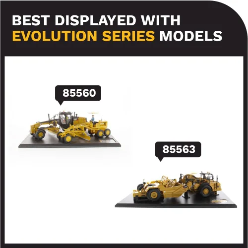 Vista 7 de Diecast Masters Camión para gatos Caterpillar 977D y 963K 1:50, serie Evolution Camiones coleccionables de construcción a escala Camión
