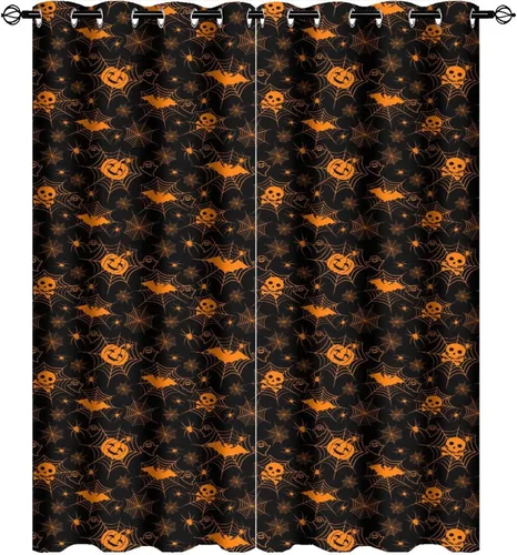Vista 19 de Cool King of The Forest - Cortinas opacas con diseño de tigre anime, fantasía, animal, fuego, tigre, hielo, con ojales, ahorro de energía, 2