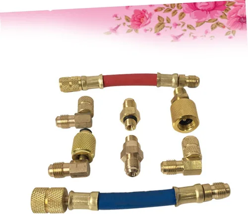 Vista 4 de Kit de conector de acoplador para coche r aire acondicionado adaptador manguera de alta gama acondicionado Conversión colector