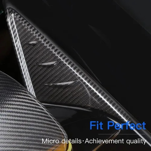 Vista 7 de para el panel de cubierta del espejo retrovisor de pilar A de fibra de carbono para GR Supra A90 A91 (2019 a 2025) Cubiertas triangulares