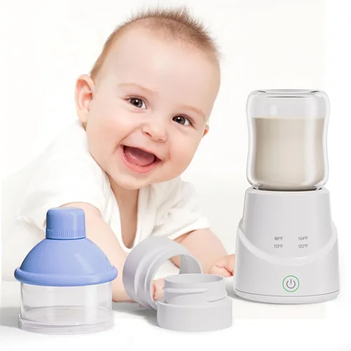 Vista 9 de Fafeicy Calentador de biberones portátil, calentador rápido de leche para bebés, calentador USB inalámbrico con batería de 4500 mAh, calefacción PTC