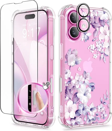Vista 58 de GVIEWIN - Funda para iPhone 11 con protector de pantalla + protector de lente de cámara, cubierta protectora transparente suave de poliuretano