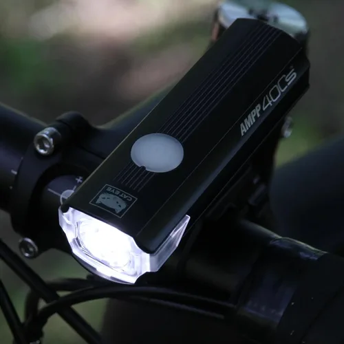Vista 6 de CATEYE AMPP400S y ViZ100 Kit combinado de luz recargable USB para bicicleta