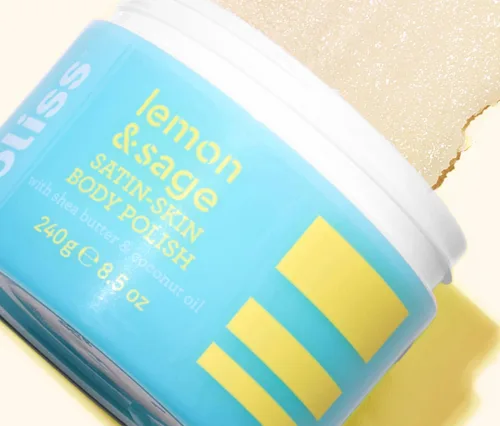 Vista 9 de Bliss Body Summer Trio: Mantequilla corporal de naranja sanguina y pimienta blanca, jabón jabonoso de limón y salvia y esmalte corporal de piel