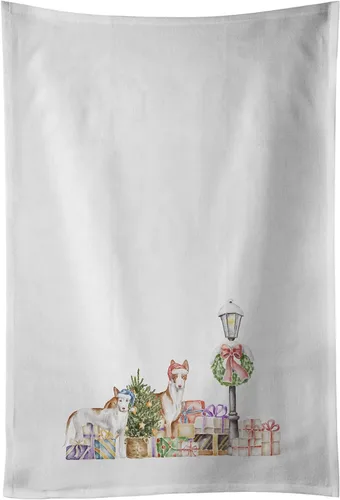 Vista 68 de Caroline's Treasures CK8100WTKT - Juego de 2 toallas de cocina con diseño de bulldog francés con diseño de país de las maravillas navideñas