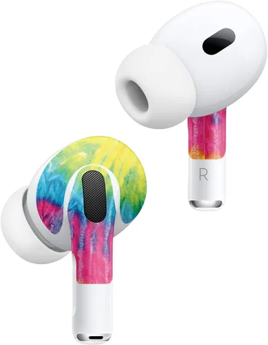 Vista 2 de MightySkins - Fundas compatibles con Apple AirPods Pro 2 - Tie Dye 2 Funda protectora de vinilo duradera y única Fácil de aplicar, quitar
