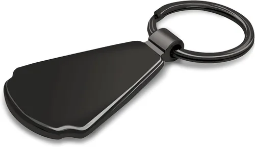 Vista 7 de iPick Image for Ford Mustang GT Black Dome Metal Teardrop Key Chain