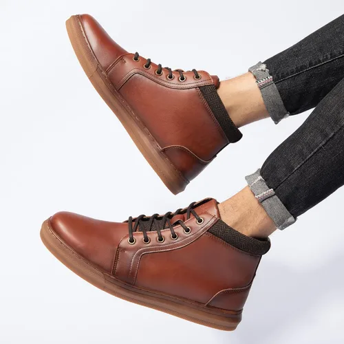 Vista 3 de Zapatos de trabajo para hombre zapatos de vestir Oxford con cordones y suela de goma antideslizante
