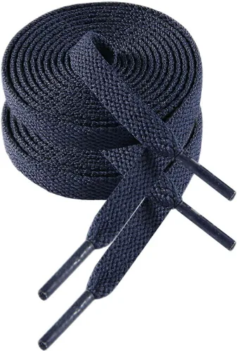 Vista 9 de VSUDO 2 pares de cordones planos para tenis, cordones/agujetas de zapatos para tenis 01 Blanco
