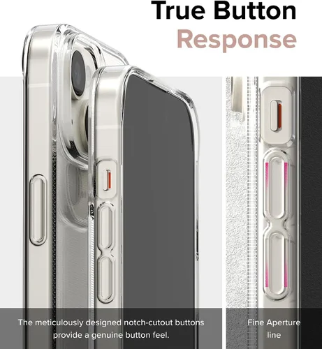 Vista 6 de Ringke Air - Funda compatible con iPhone 15 Plus, delgada, flexible, ligera, delgada, para mujeres y hombres, transparente