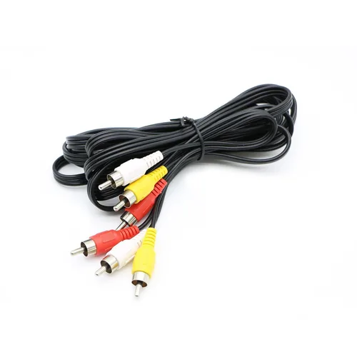 Vista 8 de Cable de Audio y Vídeo 3 RCA Compuesto Macho a Macho para DVD (1.83 m) para Televisión