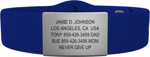 Vista 8 de ROAD iD - Official ID Bracelet - The Wrist ID Elite - Silicone Pin-Tuck - for Athletes