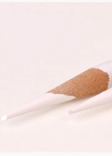 Vista 2 de YYMIYU Pluma de resaltado, lápiz de boceto blanco, lápiz de carbono, pintor de arte, 3 piezas