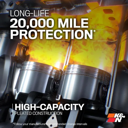 Vista 2 de K&N Filtro de aceite premium: protección del motor de 20,000 millas, alta capacidad/alta eficiencia: compatible con MINI/FORD/Peugeot/LAND ROVER