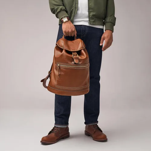Vista 5 de Fossil Mochila Fletcher, marrón medio, Marrón medio