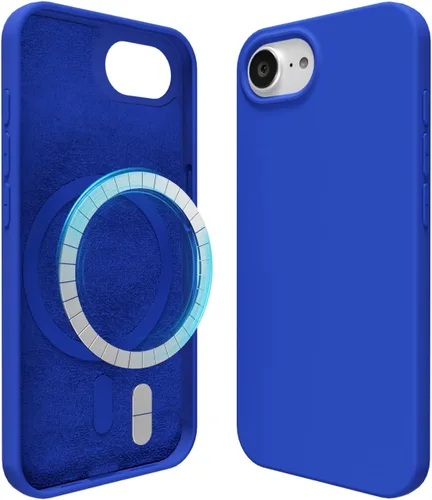 Vista 10 de oakxco Funda de silicona para iPhone 12 Pro Max, magnética, compatible con carga inalámbrica Magsafe, cubierta protectora de goma suave y delgada