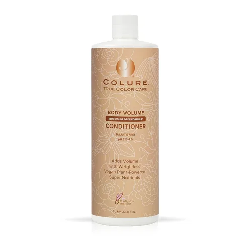 Vista 12 de COLURE Acondicionador de volumen corporal, 10 onzas líquidas, tratamiento capilar engrosante sin peso para cabello fino dañado, hidratante vegano