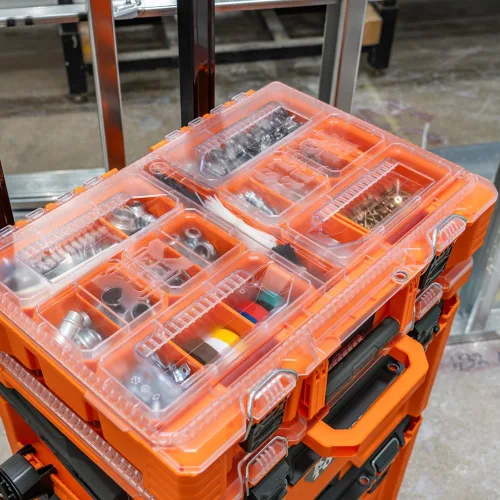 Vista 9 de Klein Tools 54806MB MODbox - Caja de compartimento alto, organizador de herramientas de ancho completo, caja de herramientas de piezas pequeñas