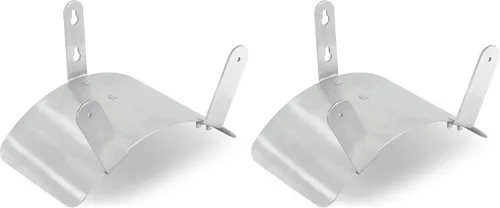 Vista 10 de Gardzen - Soporte de manguera blanco resistente de acero para montaje en pared, soporte para manguera de automóvil, soporte para colgador